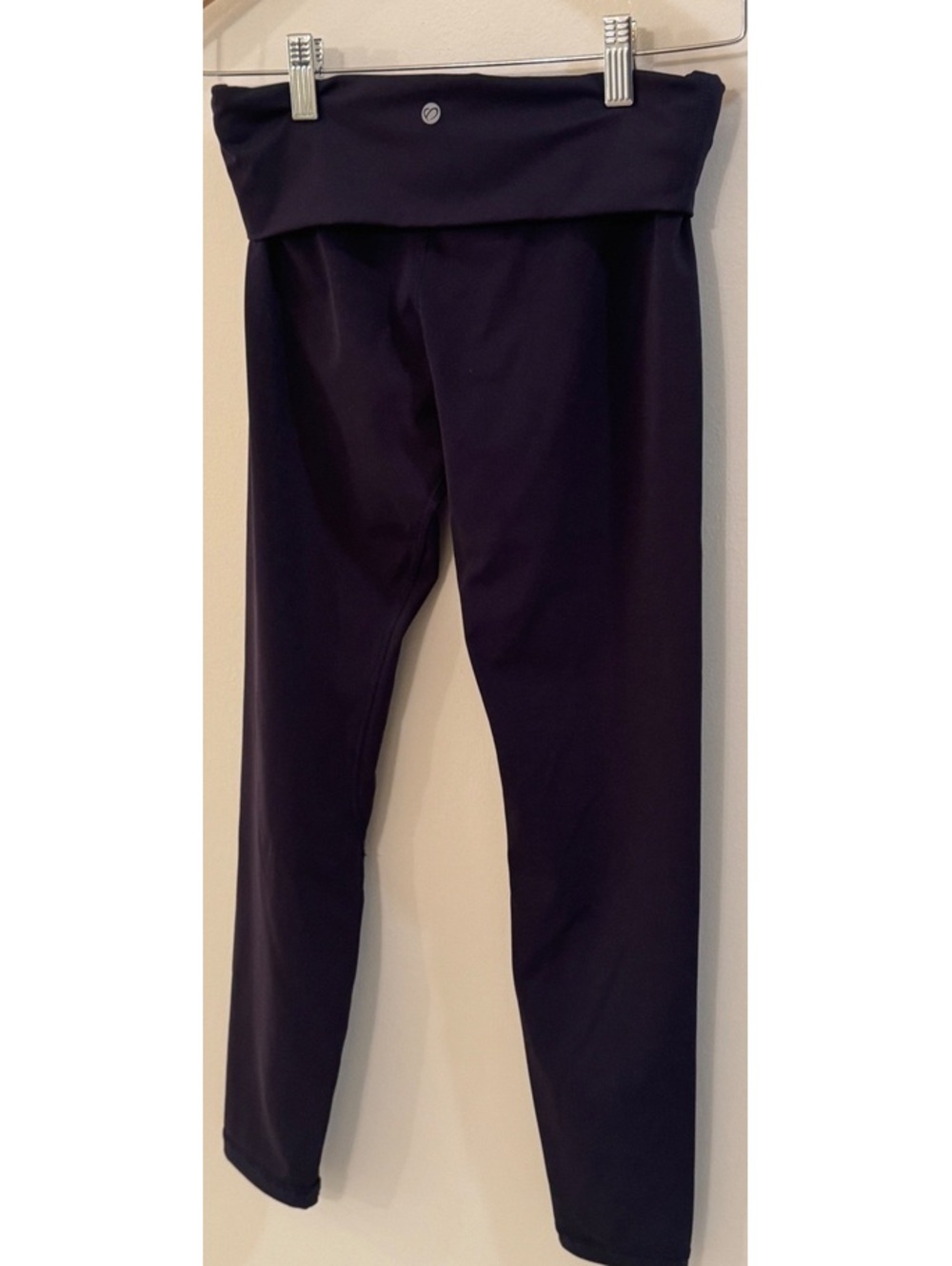 CRZ Yoga Black High-Rise Fold-Over Waist Leggings